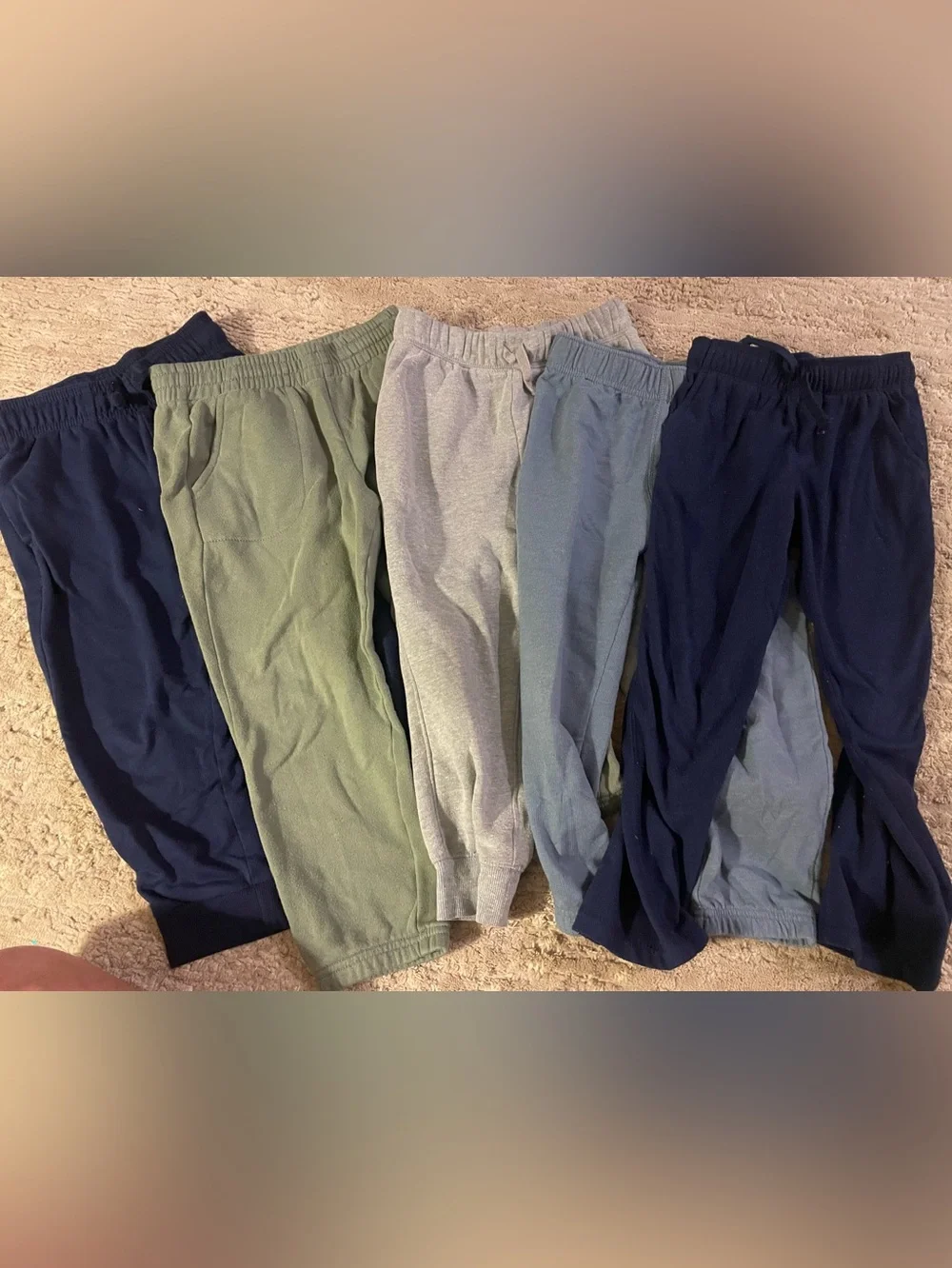 Carter's Kids Jogger Pants - Olive Green, Light Gray, Steel Blue, Navy
